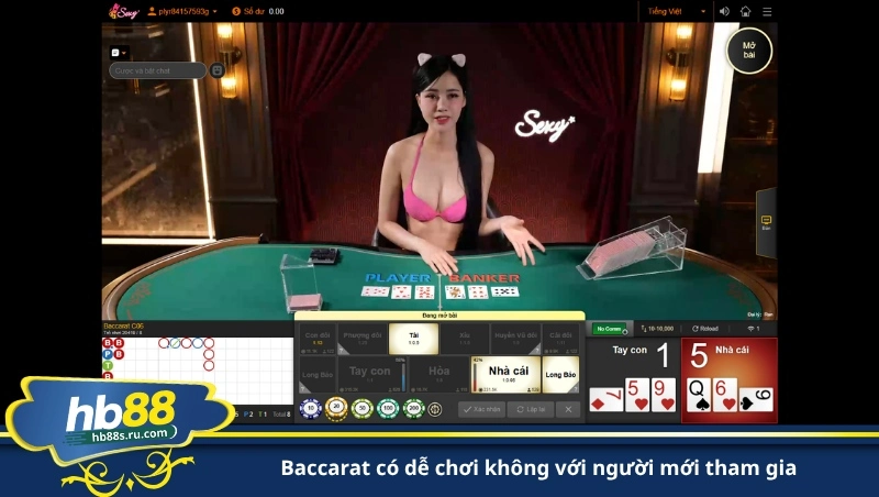 baccarat có dễ chơi không với người mới tham gia