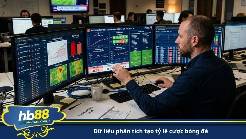 dữ liệu phân tích tạo tỷ lệ cược bóng đá