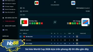 soi kèo World Cup 2026 dựa trên phong độ thi đấu gần đây