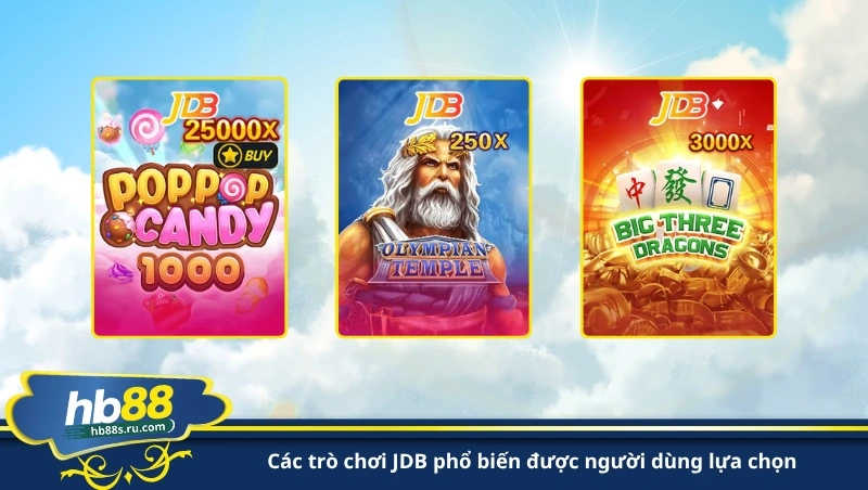 các trò chơi JDB phổ biến được người dùng lựa chọn