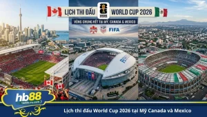lịch thi đấu World Cup 2026 tại Mỹ Canada và Mexico